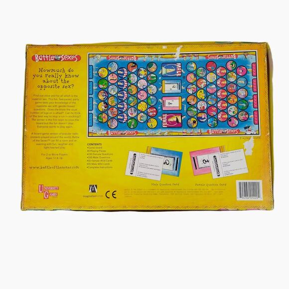 UNIVERSITY GAMES Battle of the Sexes Board Game COMPLETE SET In Great Condition‎ - Picture 2 of 3